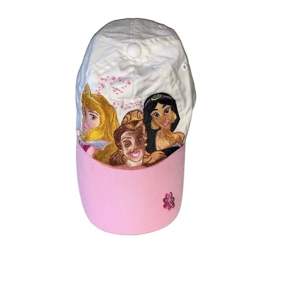 DISNEY Princess Pink & White Baseball cap XS Y2K - Picture 2 of 8